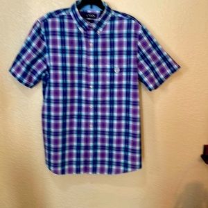 Chaps mens large purple like new shirt.